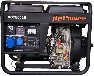 Μονοφασική γεννήτρια πετρελαίου ITC Power DG7800LE 6,5kW