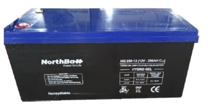 Northbatt HG 250 Hybrid GEL VRLA 12V 200Ah (250Ah C100)