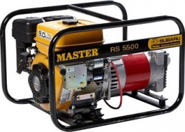 Μονοφασική γεννήτρια βενζίνης Master RS5500EC με κινητήρα Subaru 5,5kVA